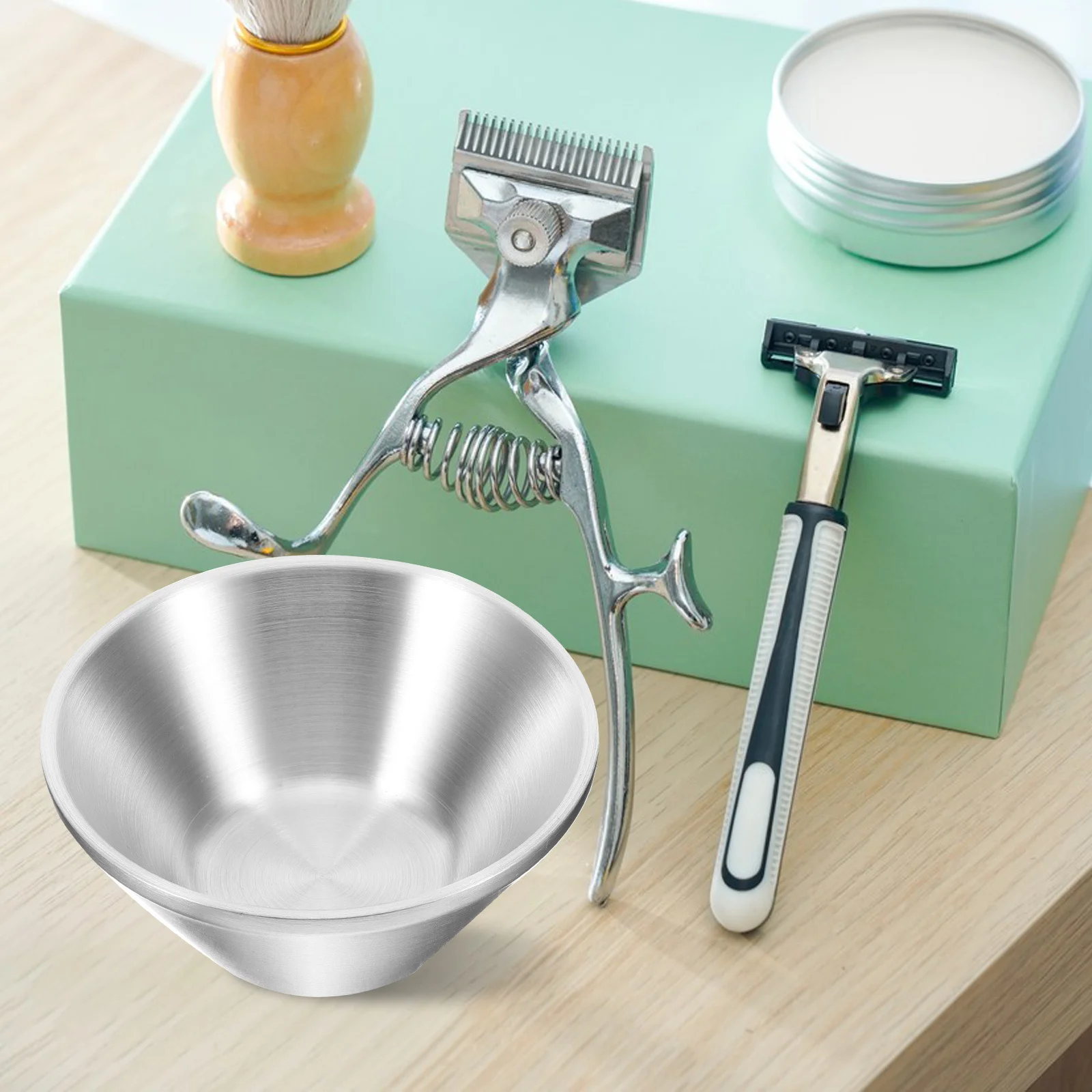 Многоразовая кружка для бритья из нержавеющей стали - Фотография_5