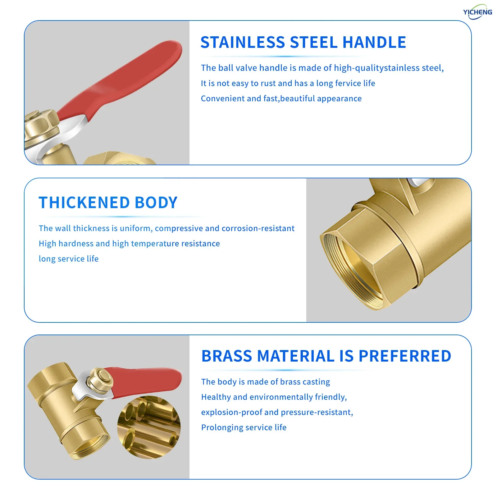 Латунный шаровой кран с красной - Фотография_6