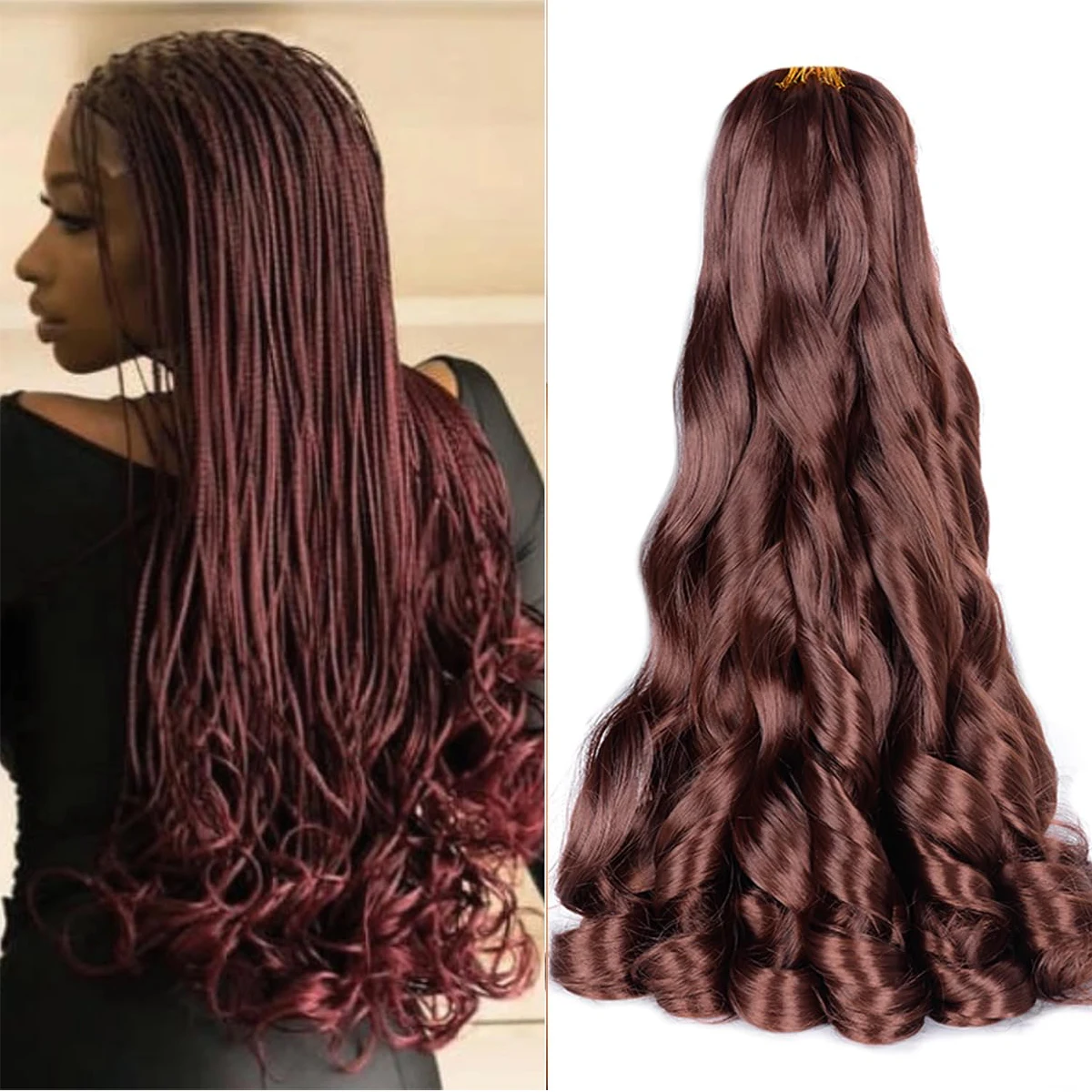 Французские вьющиеся плетеные волосы - Фотография_4