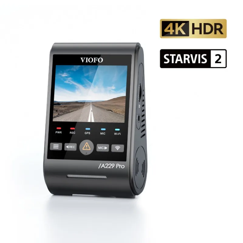 Автомобильная камера viofo a229 pro 4k hdr с датчиком sony starvis 2