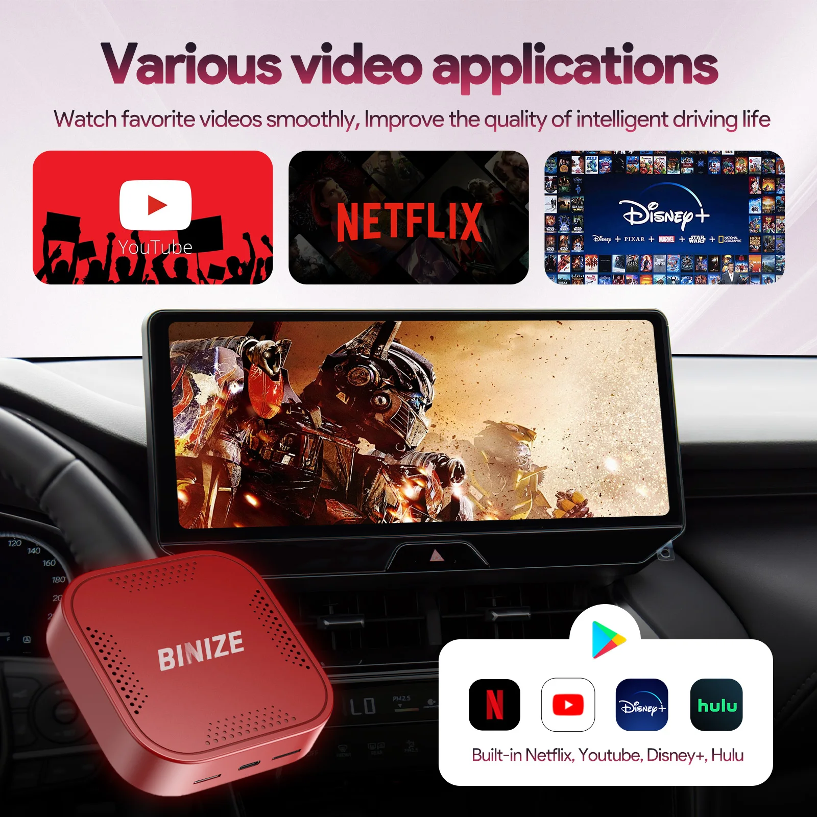 Binize carplay ai box android 13 - Фотография_5