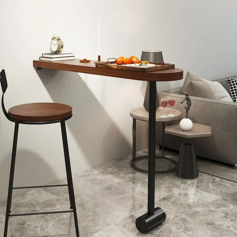 Простой барный стол из цельного дерева - Фотография_3