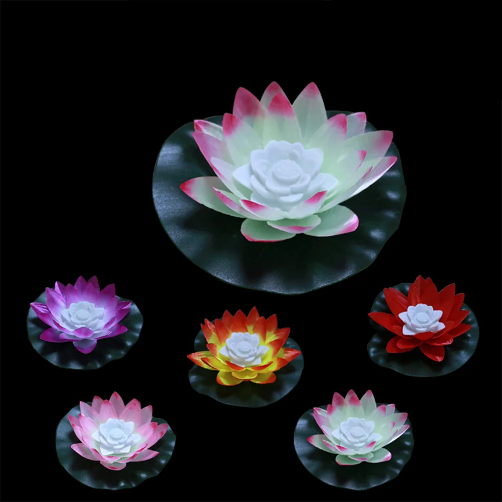 Светодиодный цветной бассейн с водой лотоса - Фотография_4