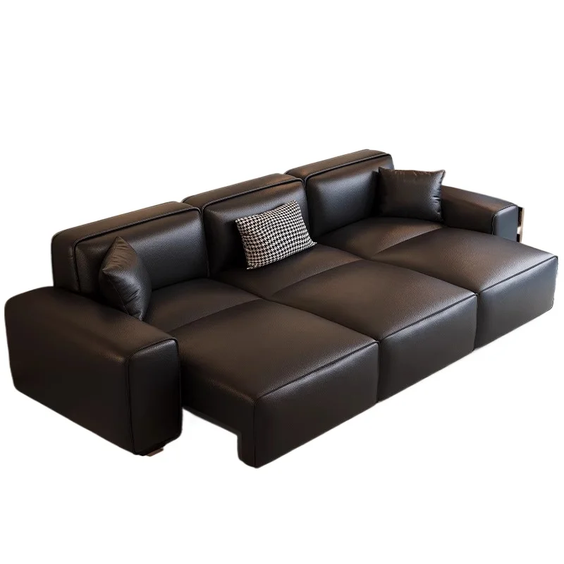 Классический черный диван для гостиной - Фотография_6