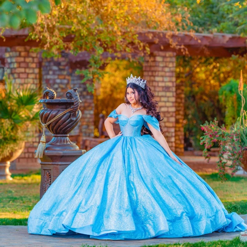 Блестящее персиково-розовое платье - Фотография_3