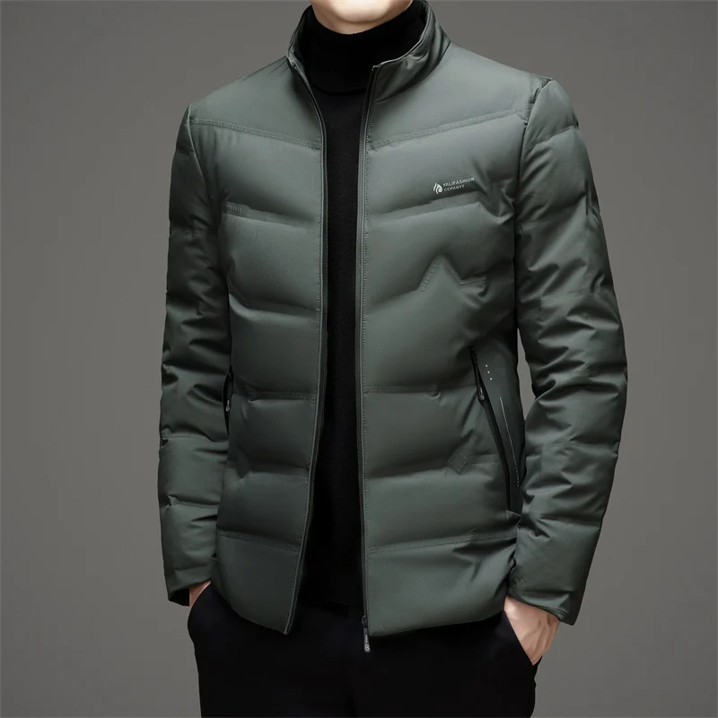 Повседневные мужские легкие куртки на утином пуху - Фотография_3