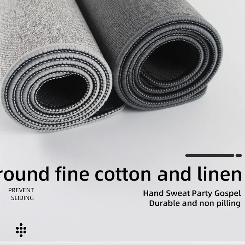 Хлопковый и льняной резиновый коврик для мыши xxl - Фотография_2