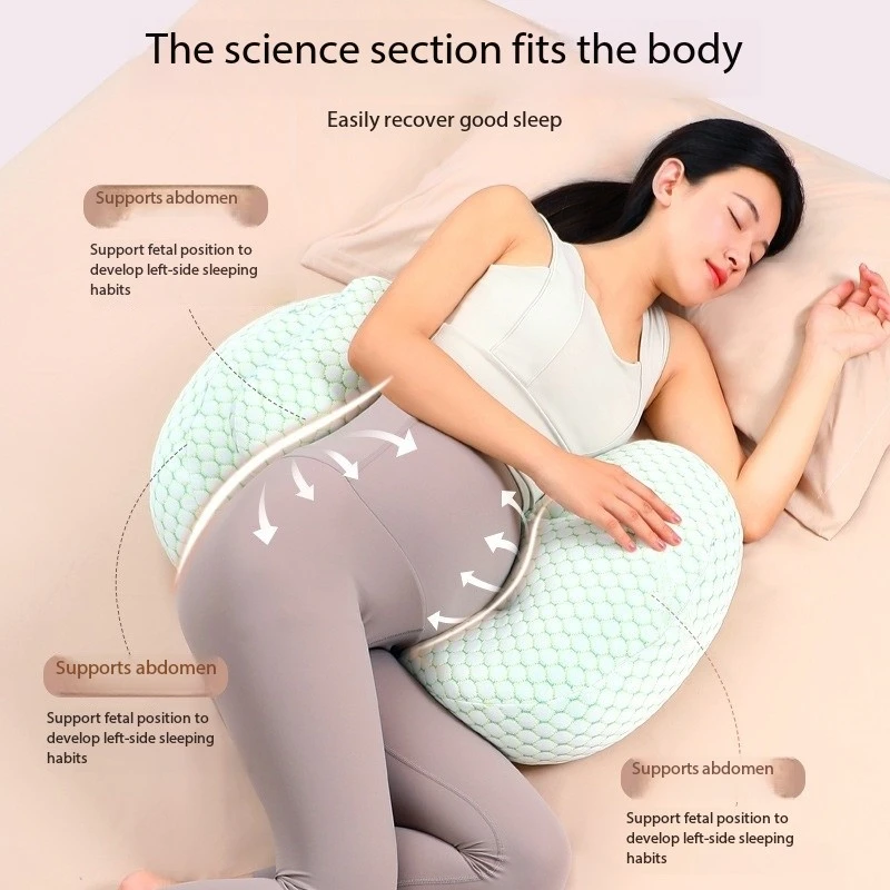 Комфортная хлопковая подушка для поддержки живота для беременных - Фотография_3