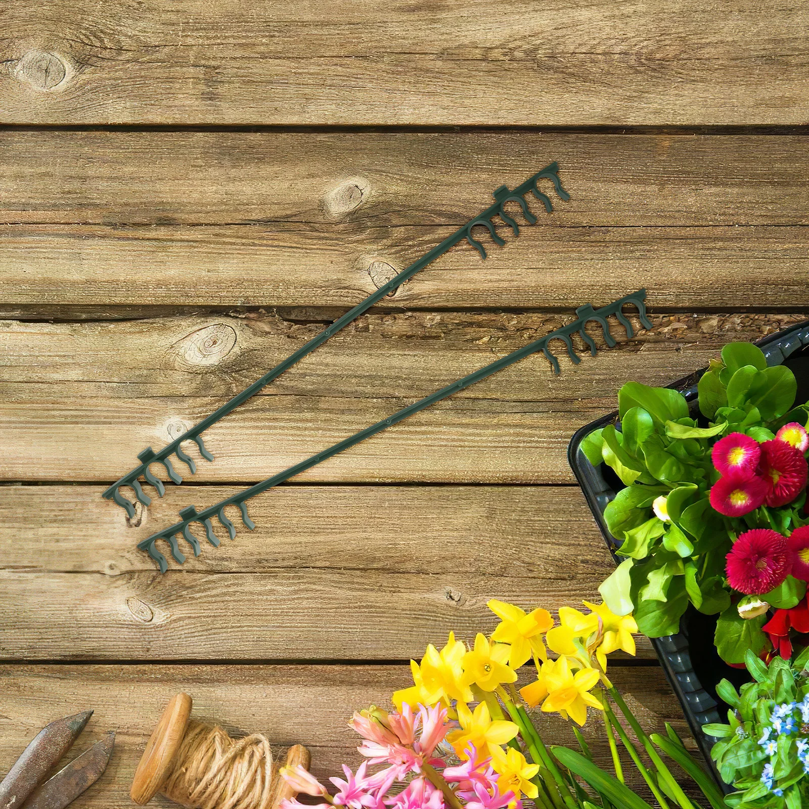 Зажим для садовой стержня