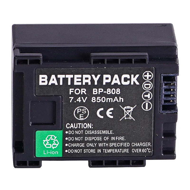 7.4v 850mah bp-808 camera battery - Фотография_2