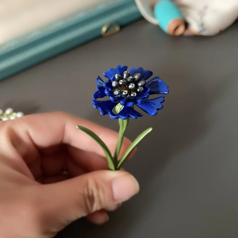 Женские винтажные броши с цветком и жемчугом - Фотография_5