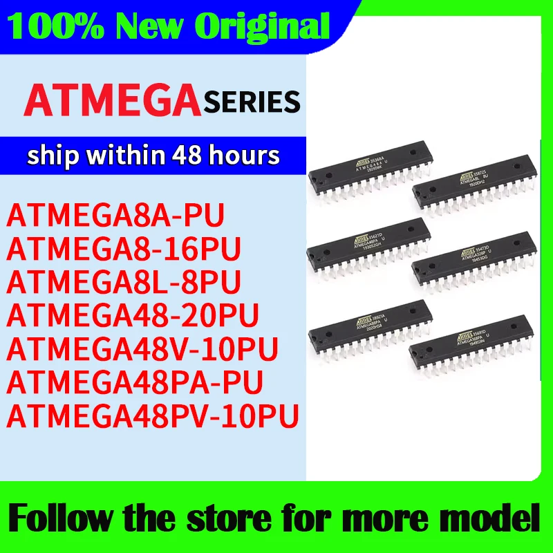 Atmega8a-pu atmega8-16pu atmega8l-8pu