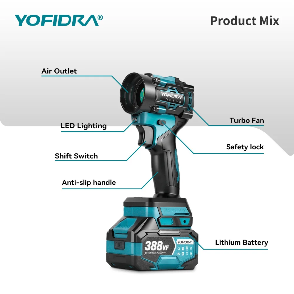 Yofidra бесщеточный электрический - Фотография_2