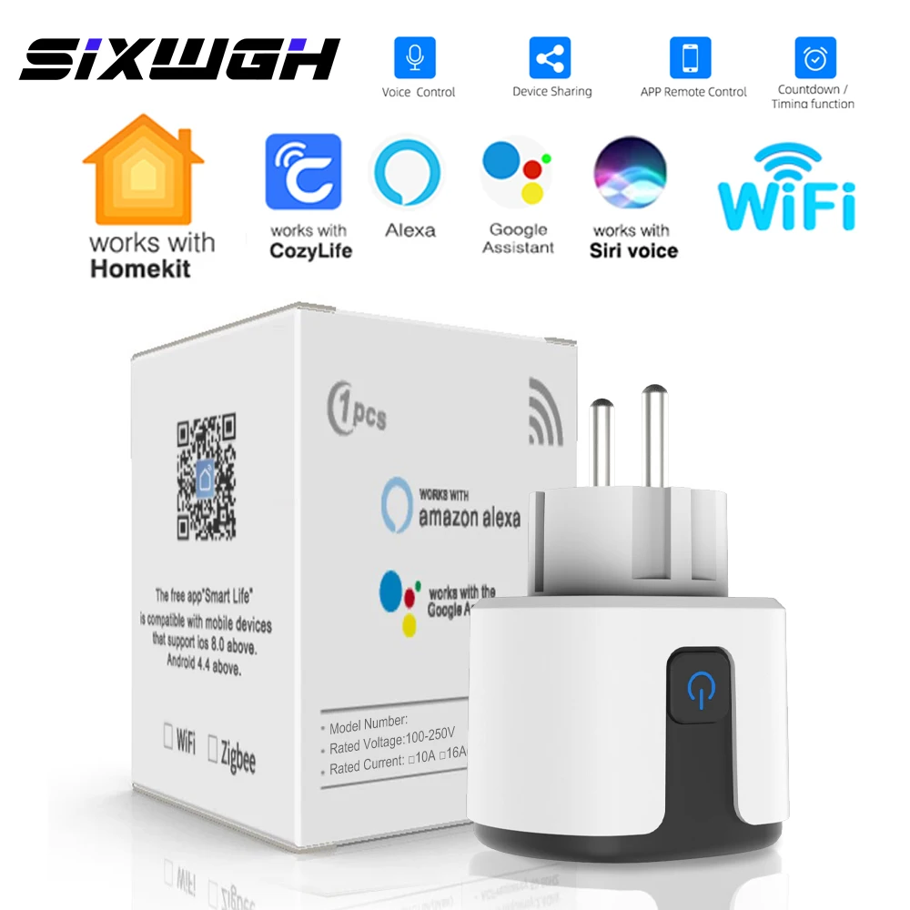 Wi-fi homekit розетка smart eu