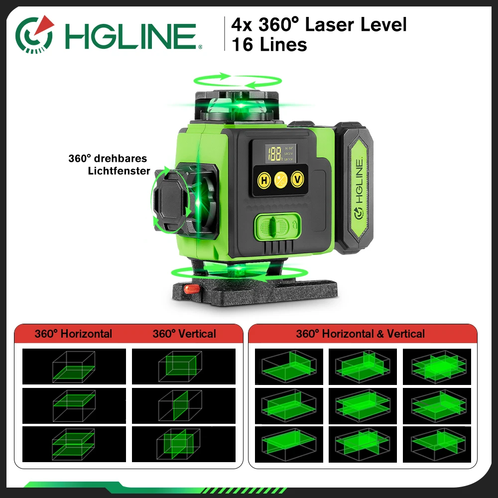 Hgline 16 линий 4d лазерный уровень - Фотография_2