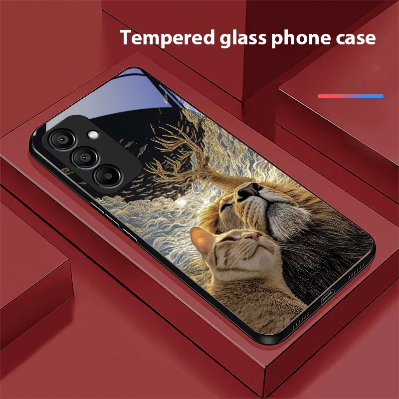 Милый кот и серый лев для samsung - Фотография_5