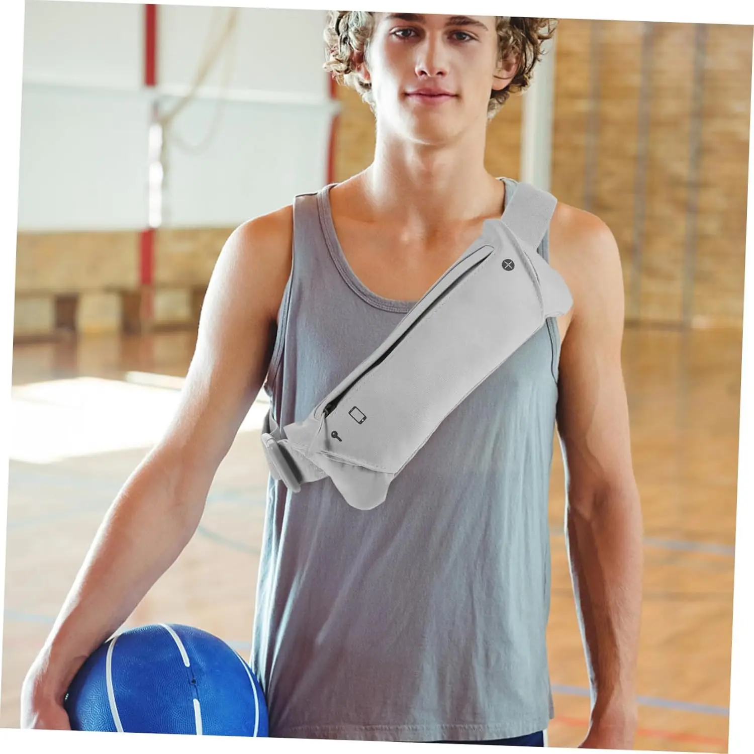 Роскошная дышащая эластичная поясная сумка унисекс - Фотография_5