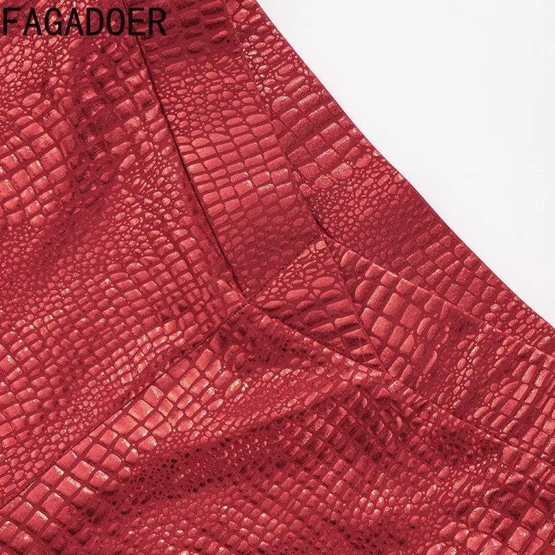 Fagadoer модные лоскутные облегающие шорты с блестками - Фотография_6