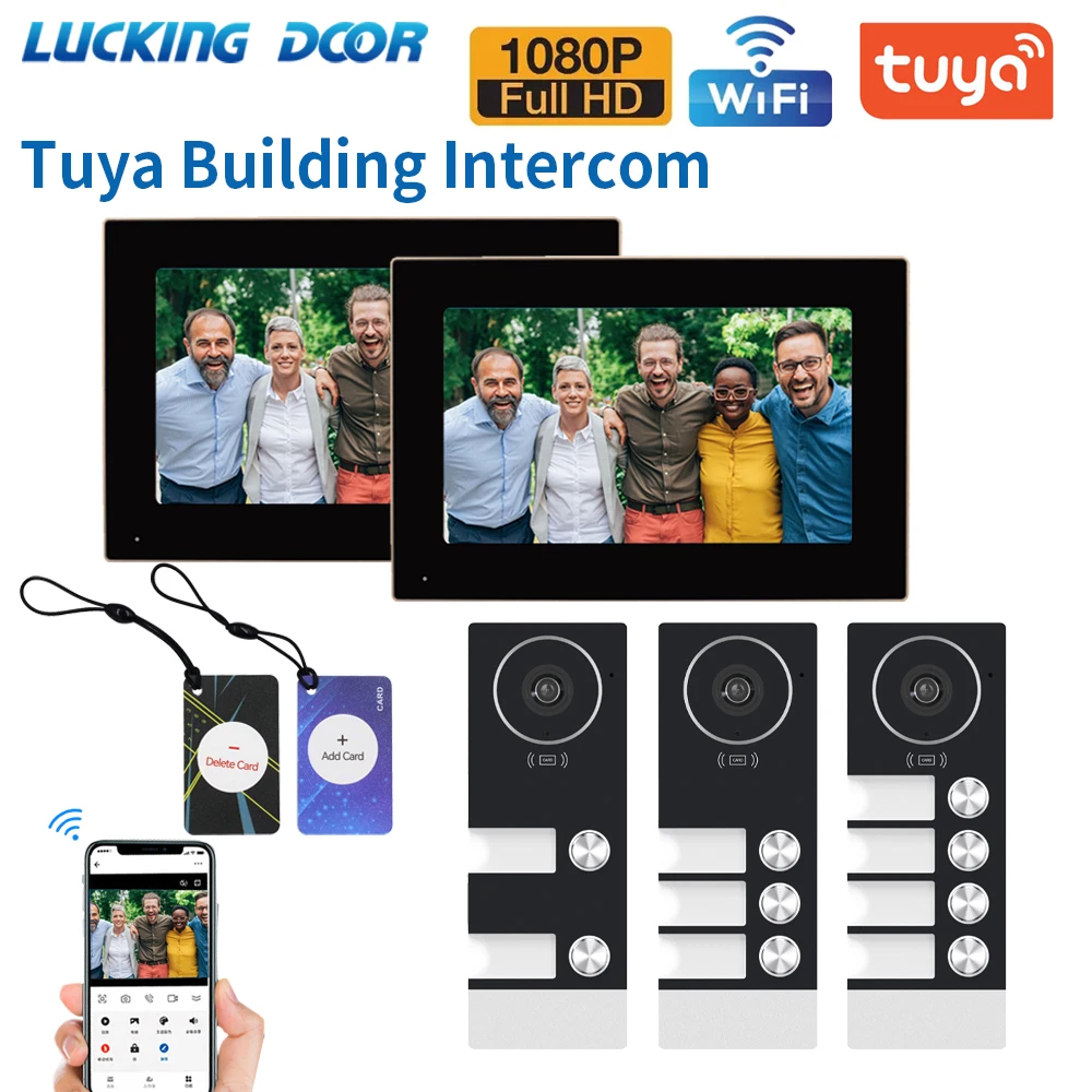 Multifamily tuya wi-fi видеодомофон