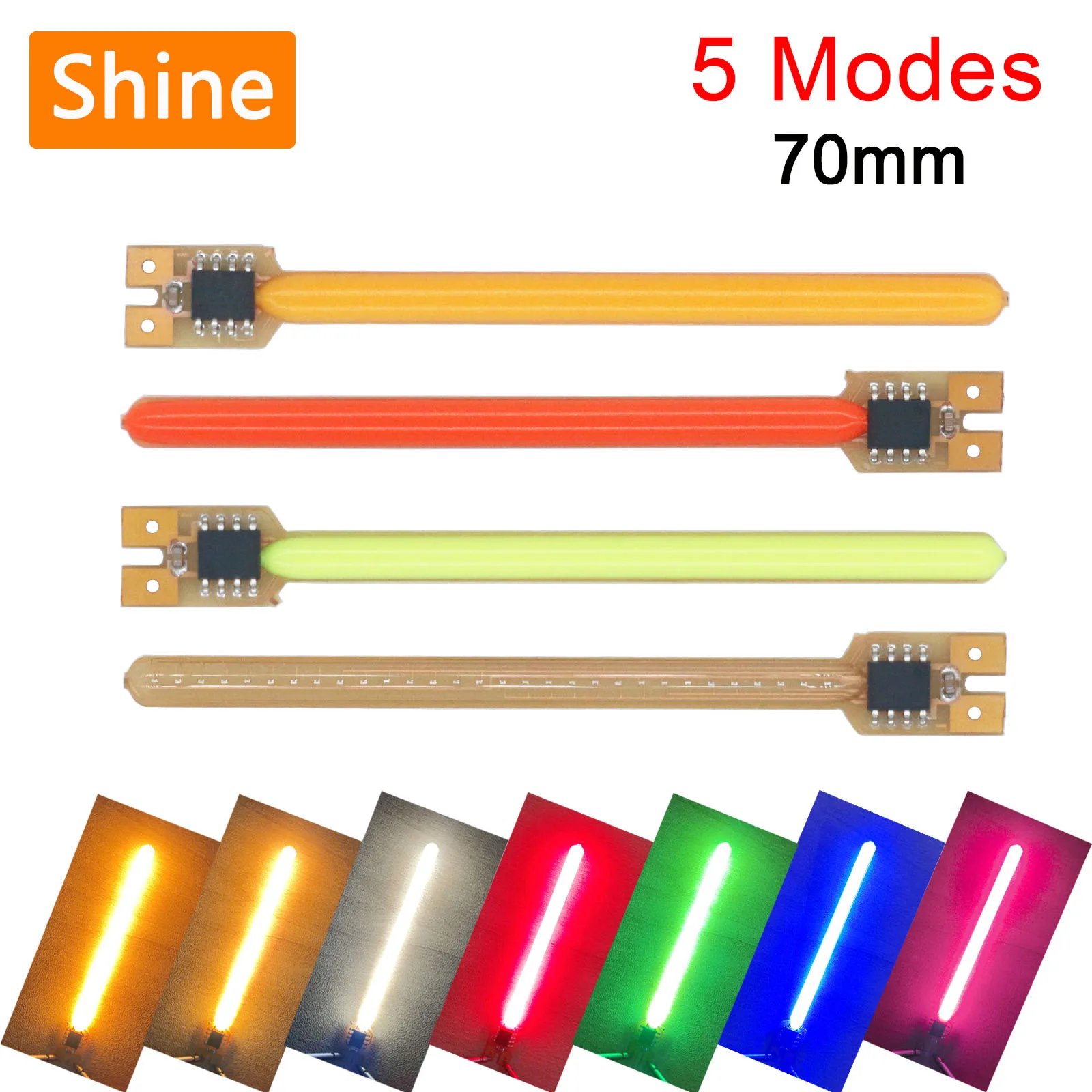 5 режимов 70 мм dc 3 в micro led