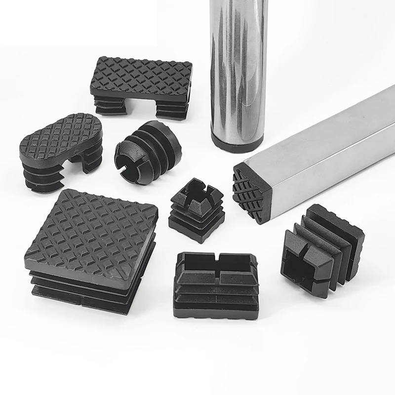 ~ 60 мм черная квадратная пластиковая заглушка в трубе - Фотография_2