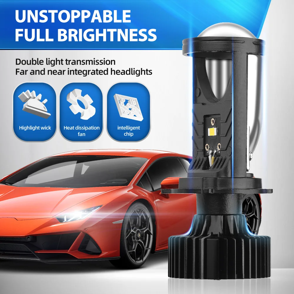 Y6d lens h4 светодиодная фара универсальная - Фотография_6