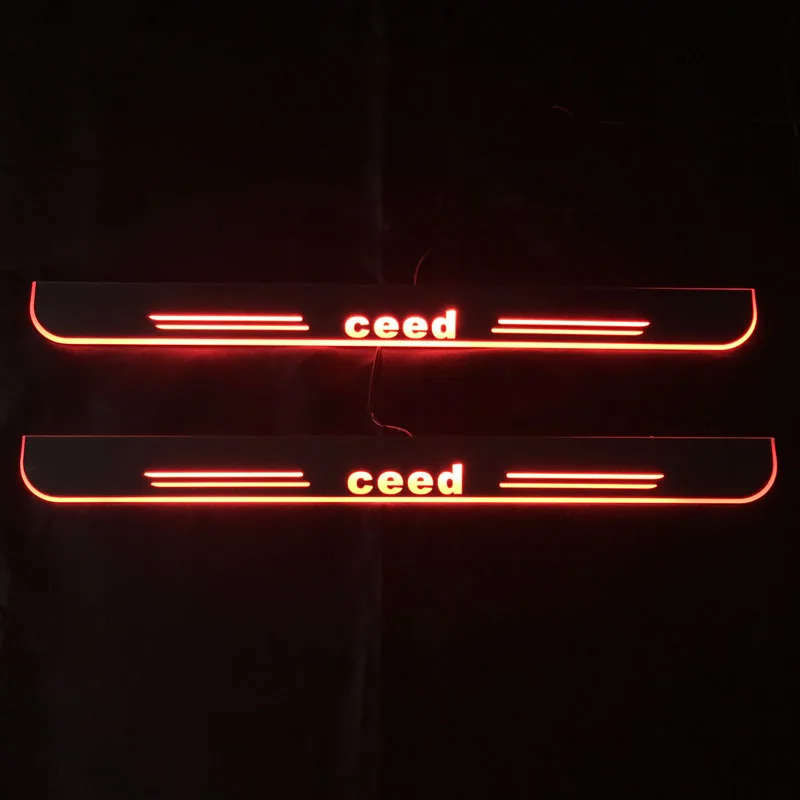 Автомобильная светодиодная накладка на порог для kia ceed 2015-2018 - Фотография_2