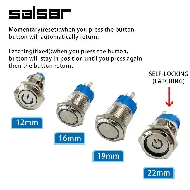 Мм металлический кнопочный переключатель - Фотография_3