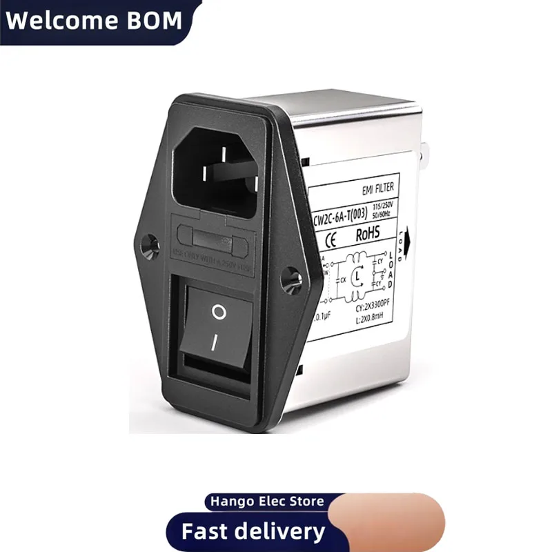 Силовой фильтр розетки iec emi - Фотография_5