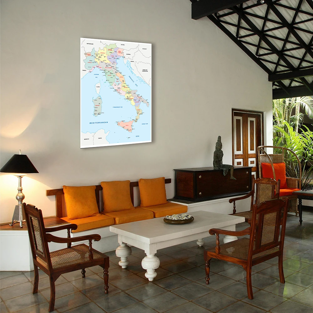 Карта италии в итальянском стиле