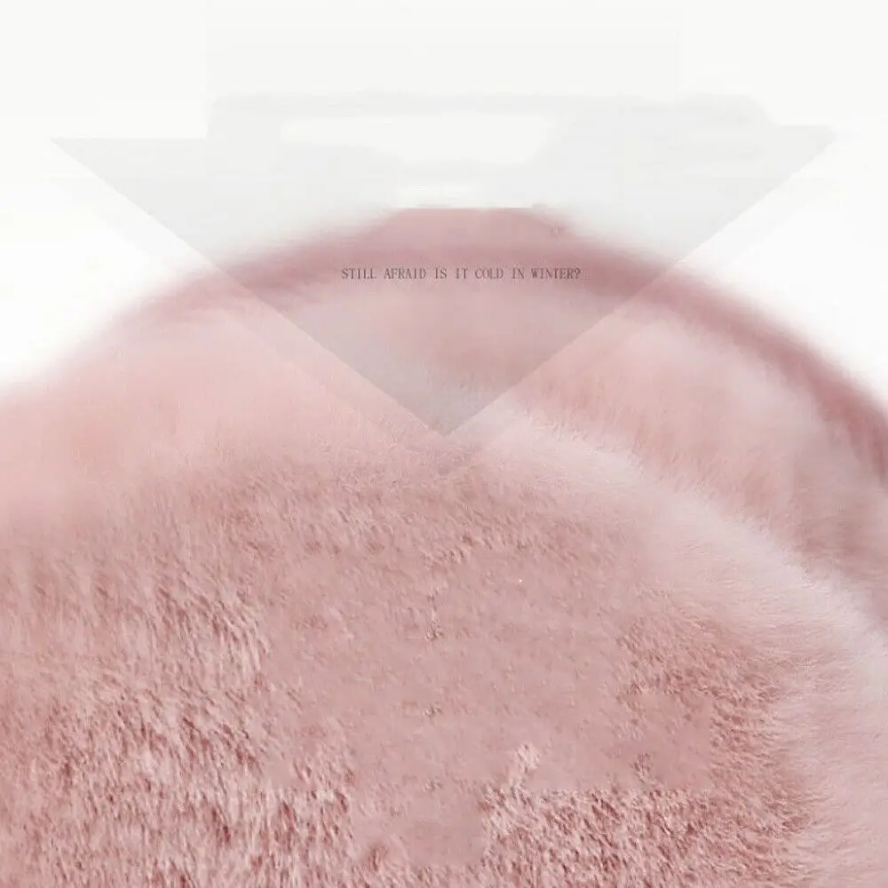 Повседневные теплые флисовые плюшевые зимние уютные наушники унисекс - Фотография_4