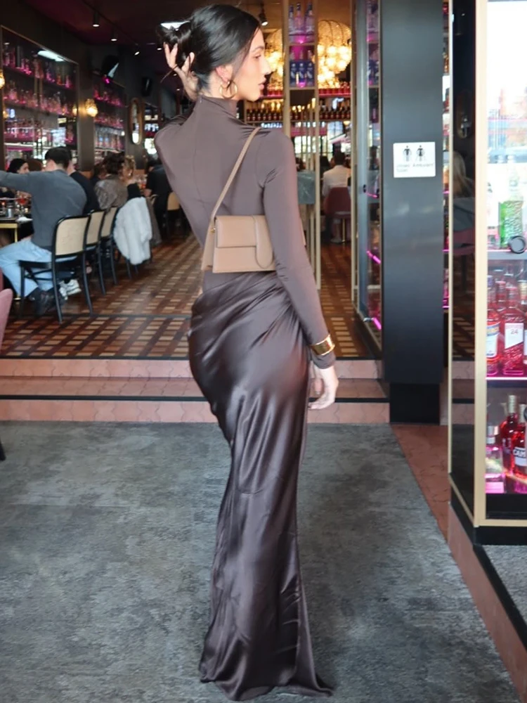 Julissa mo водолазка атласное сексуальное - Фотография_3