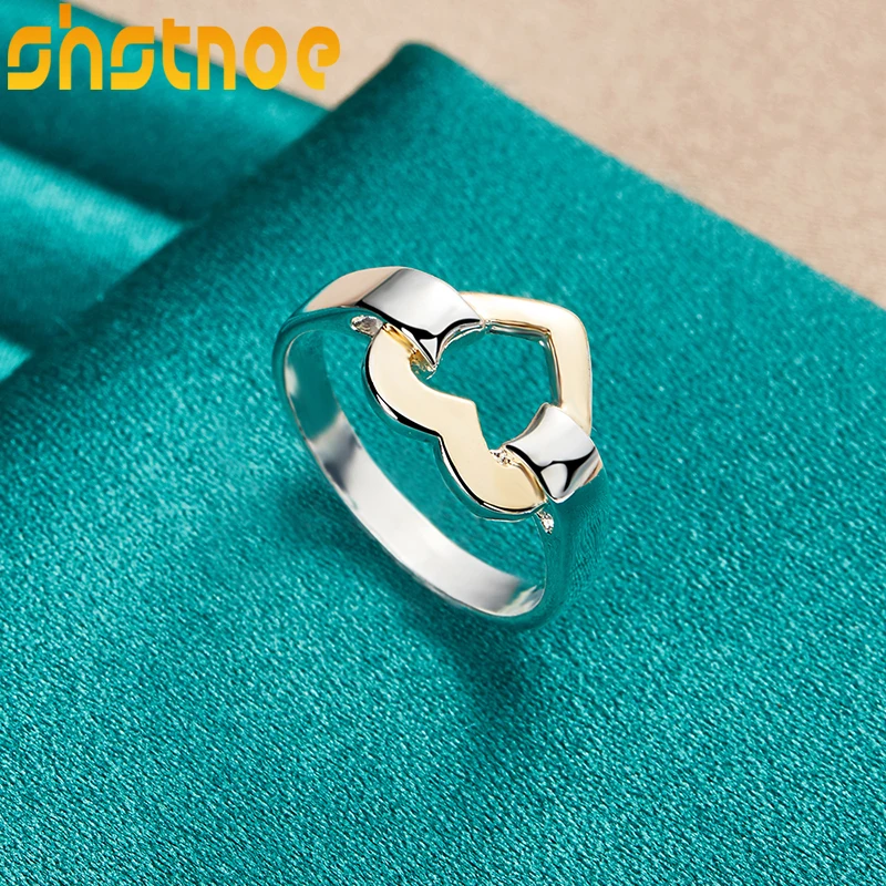 Женское кольцо с сердцем из серебра - Фотография_3