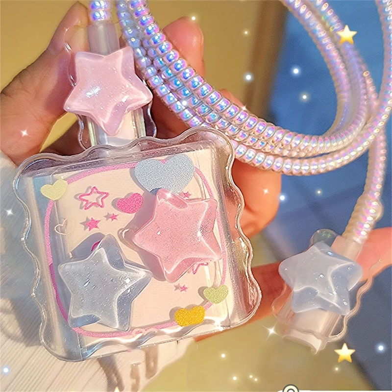 Kawaii милый 3d star love heart - Фотография_4