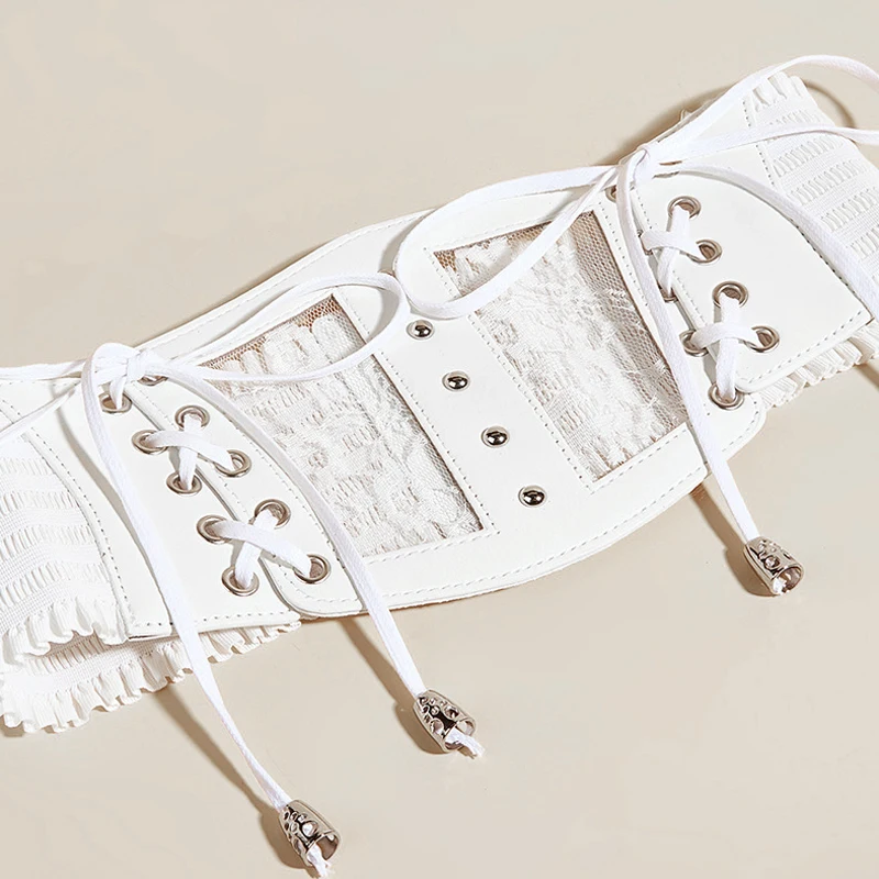 Эластичные кружевные корсетные ремни для женщин - Фотография_4