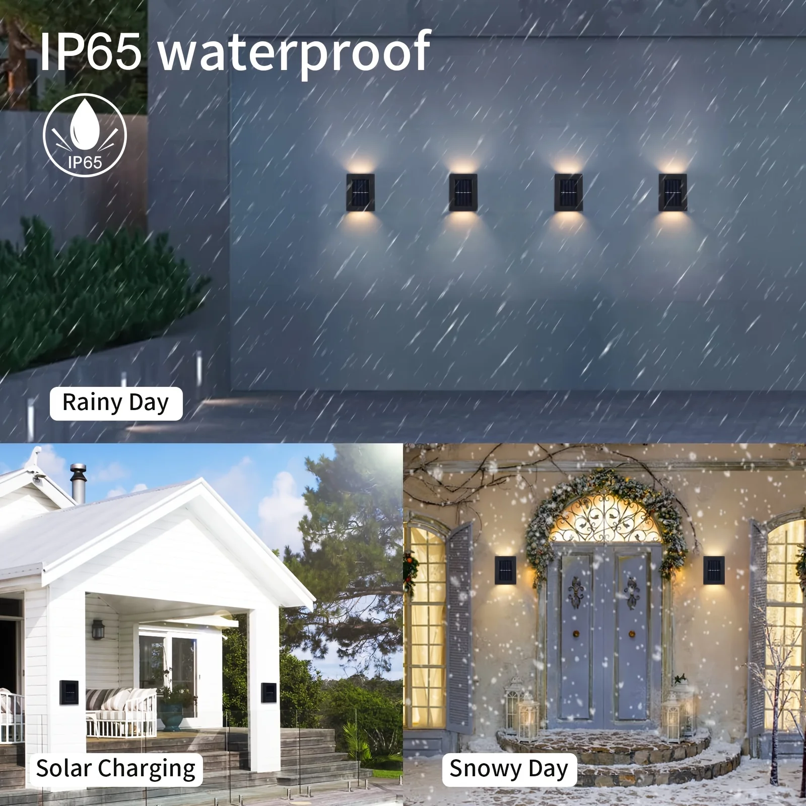 Солнечные настенные светильники для забора - Фотография_5