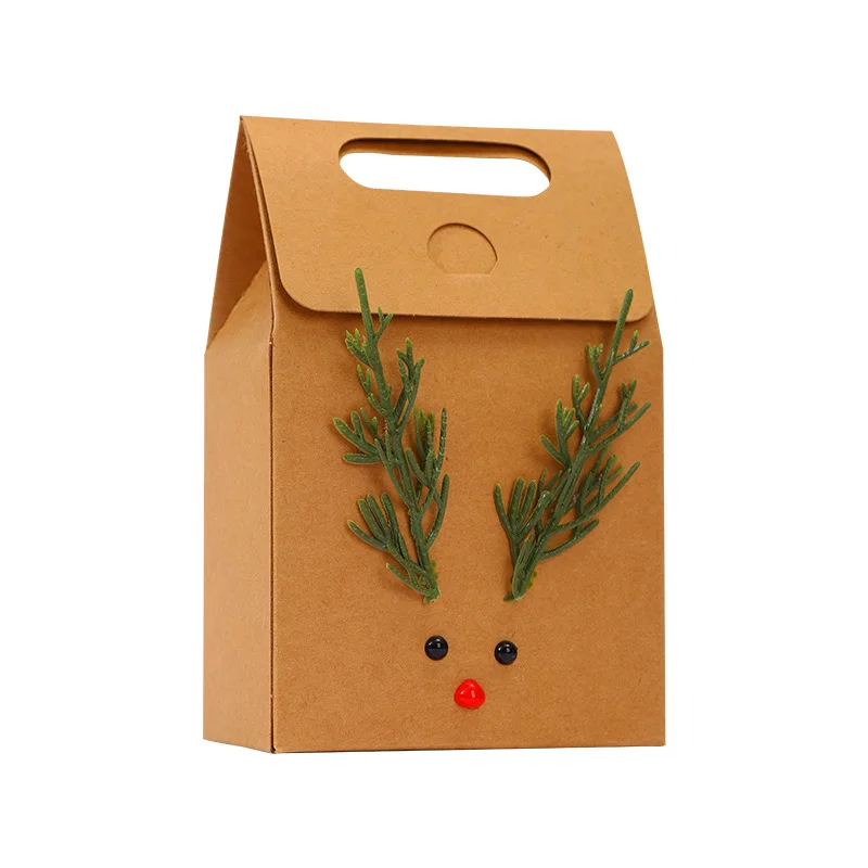 Рождественский подарок сумка из крафт-бумаги