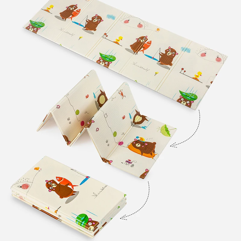 Складной двусторонний детский игровой коврик - Фотография_2