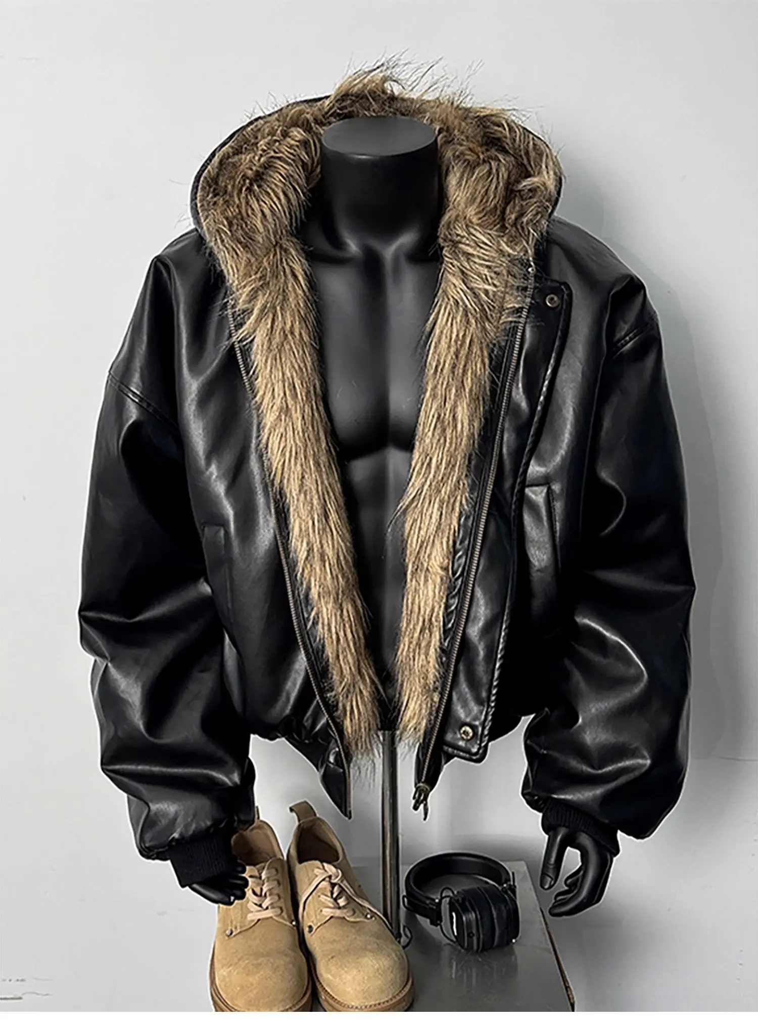 Новая двусторонняя дубленка - Фотография_4