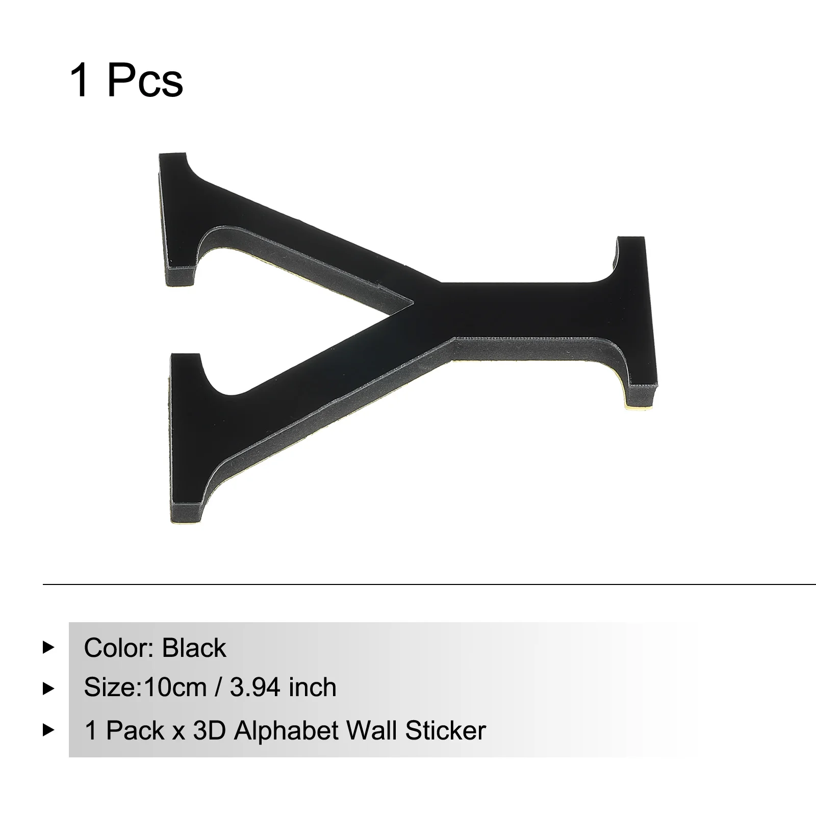 10 см черный 26 английских букв - Фотография_3