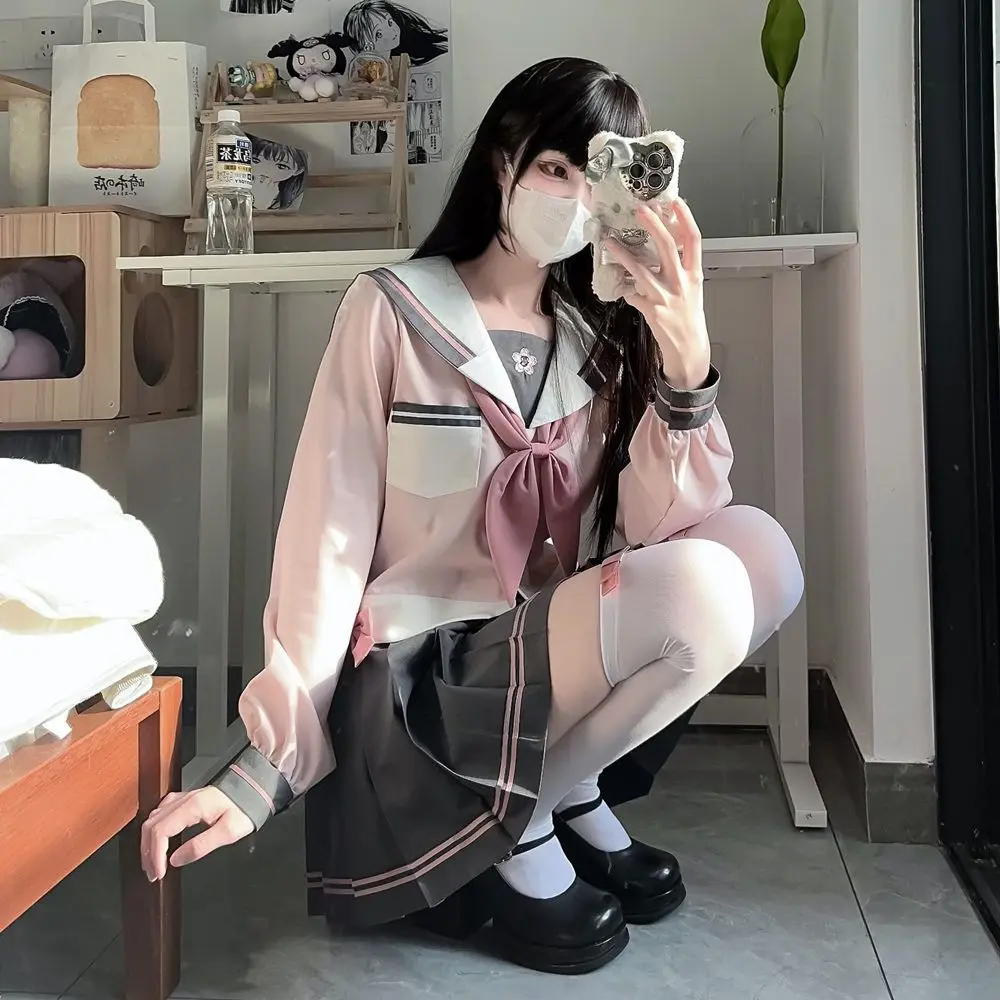 Японский костюм jk с короткой юбкой для девушек - Фотография_5