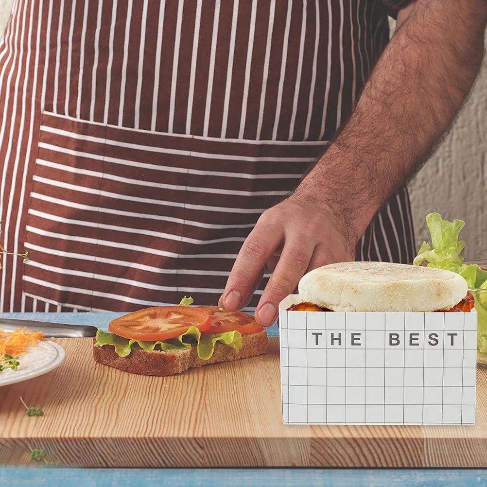 Лоток для бумаг с маслом для гамбургеров - Фотография_5