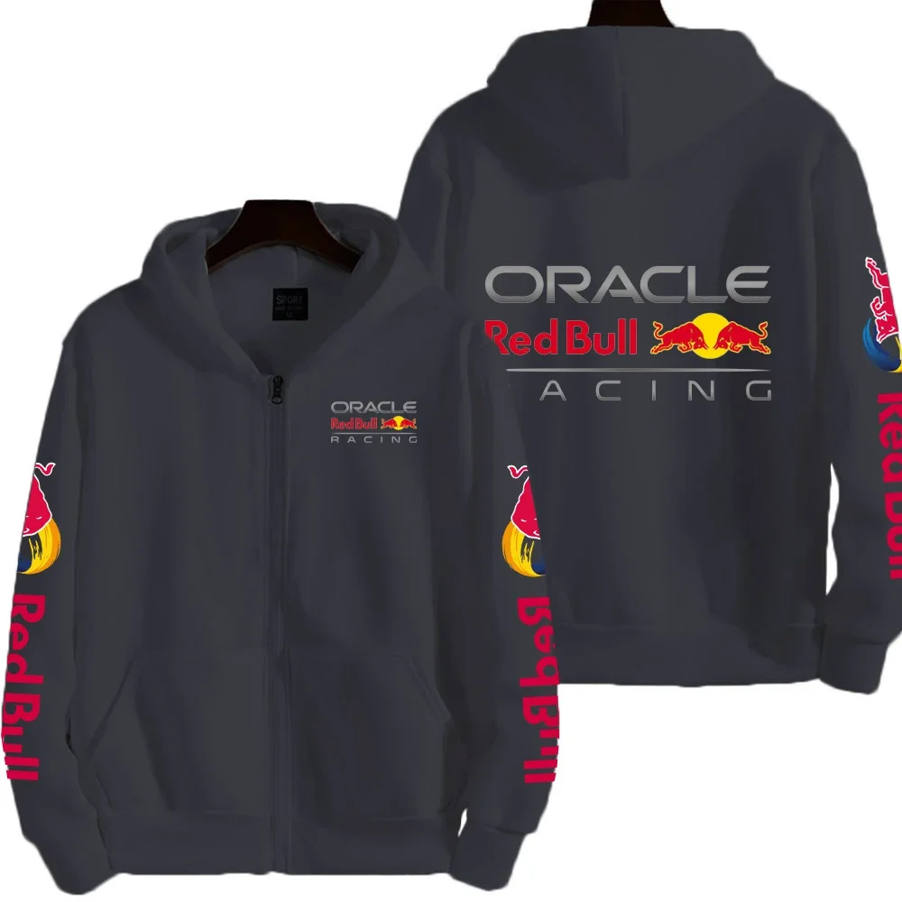 Осенняя толстовка на молнии red bull - Фотография_2
