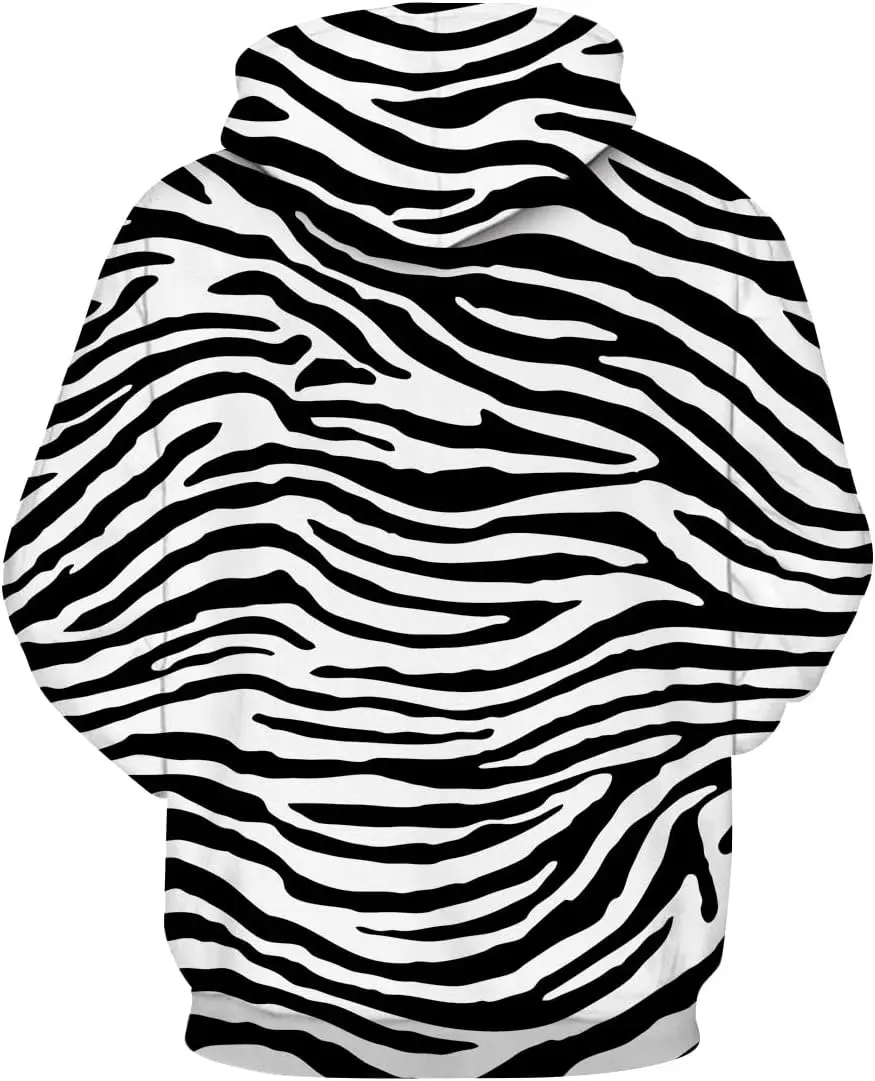 Lurhonp толстовки с принтом зебры для мужчин и женщин - Фотография_5