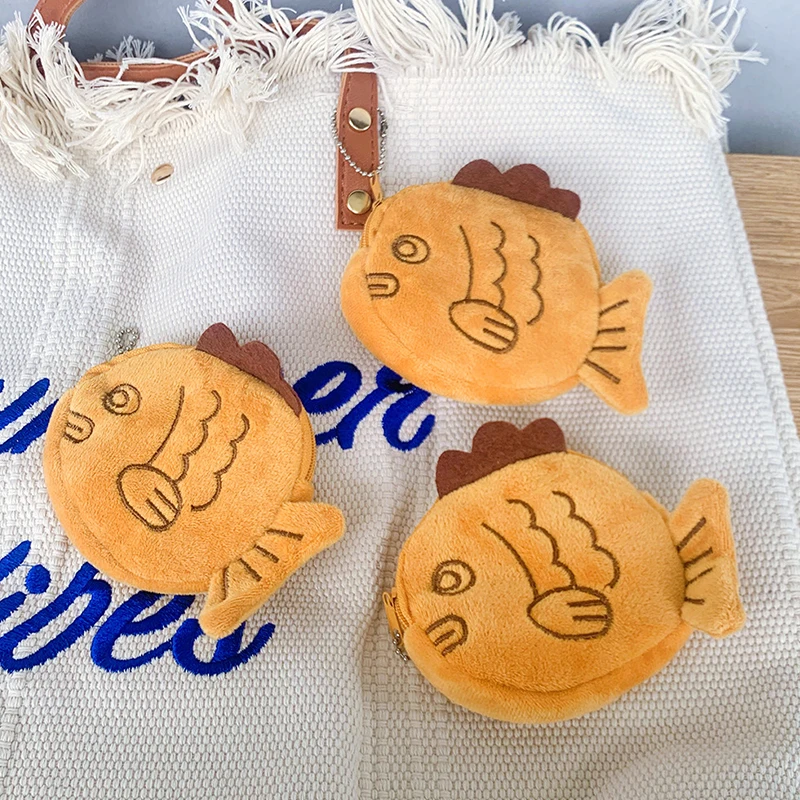 Новый японский милый плюшевый кошелек snapper fish doll - Фотография_2