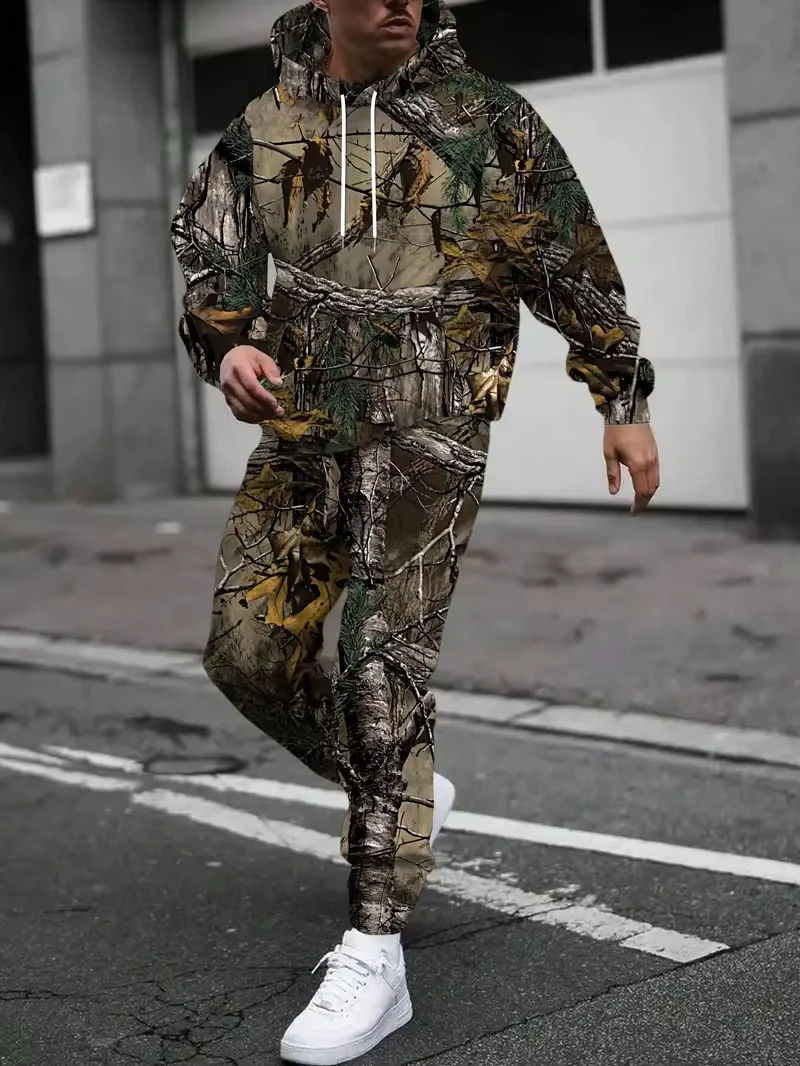 Камуфляжные толстовки с 3d принтом дикого кабана и животного - Фотография_4