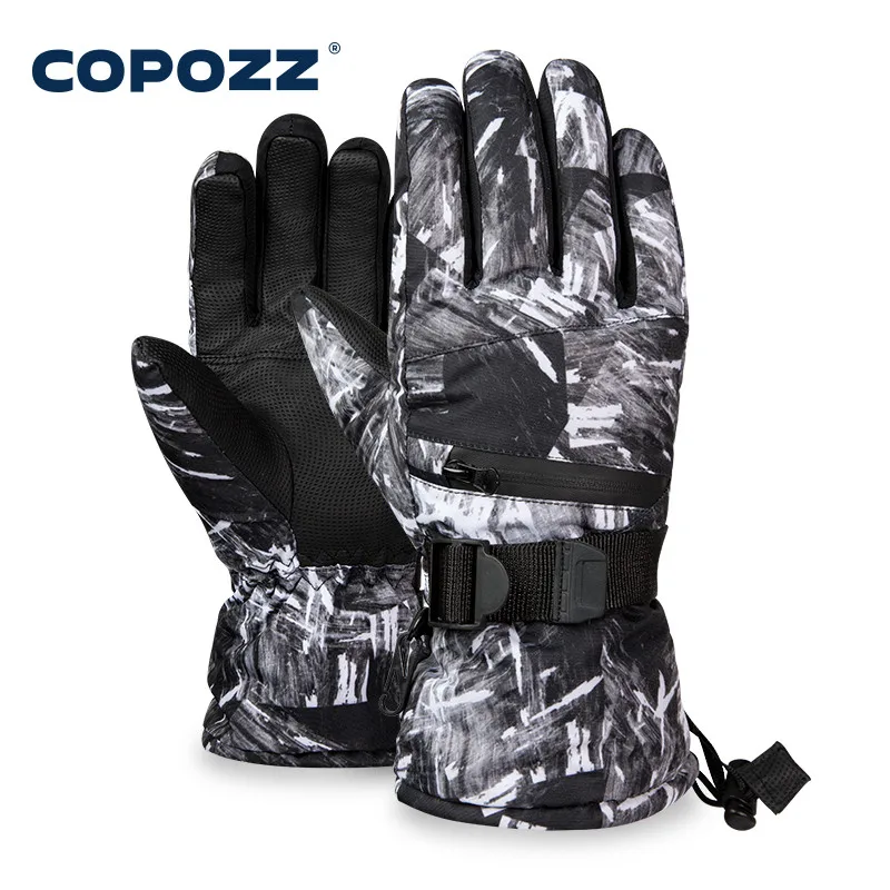 Copozz мужские и женские лыжные перчатки с 3-пальцевым сенсорным экраном