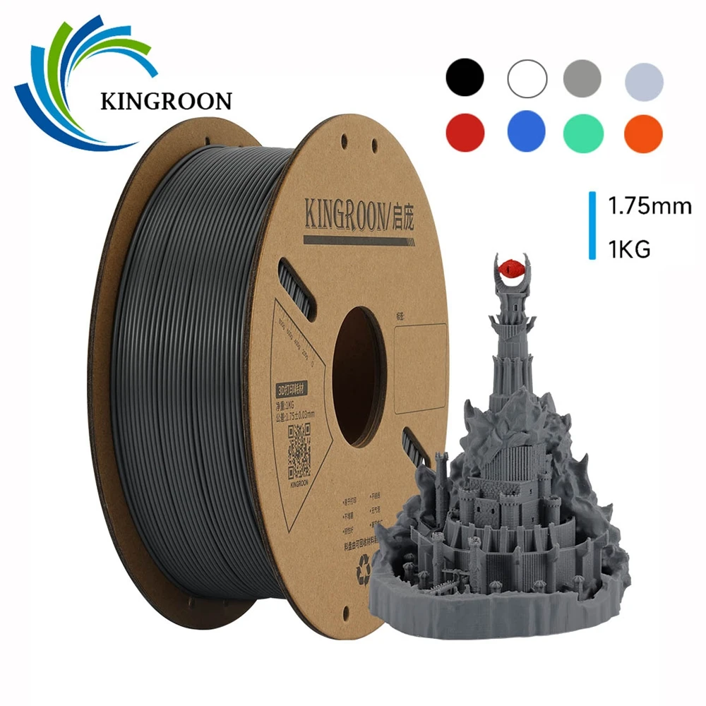Kingroon стандартная 1 кг pla petg тпу abs нить 1