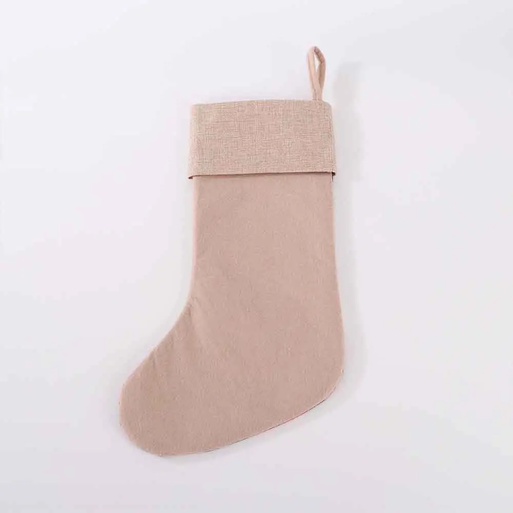 Персонализированные льняные рождественские носки - Фотография_5