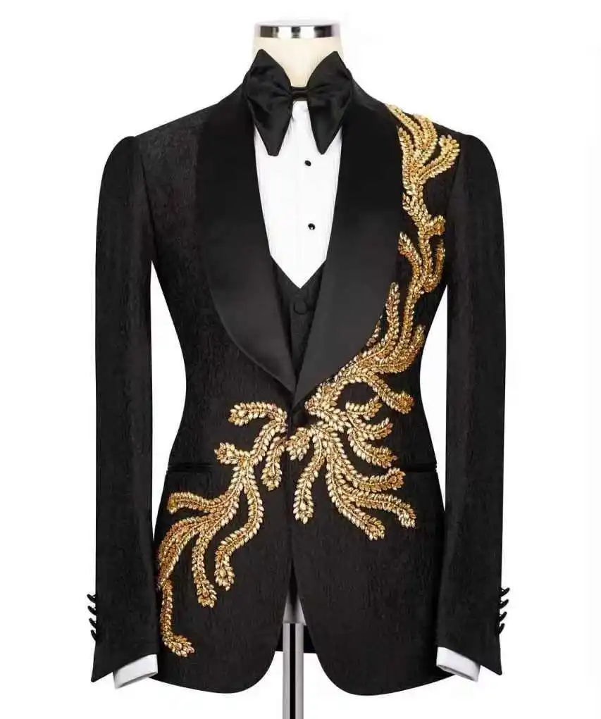 Роскошный мужской костюм со стразами - Фотография_2